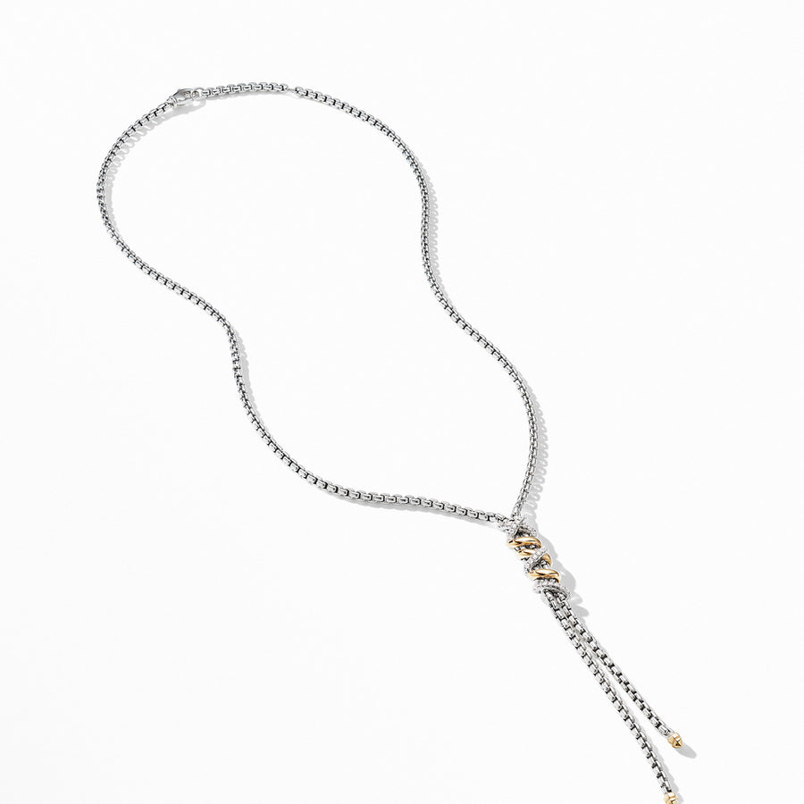 Helena Y Necklace with 18K Yellow Gold with Diamonds