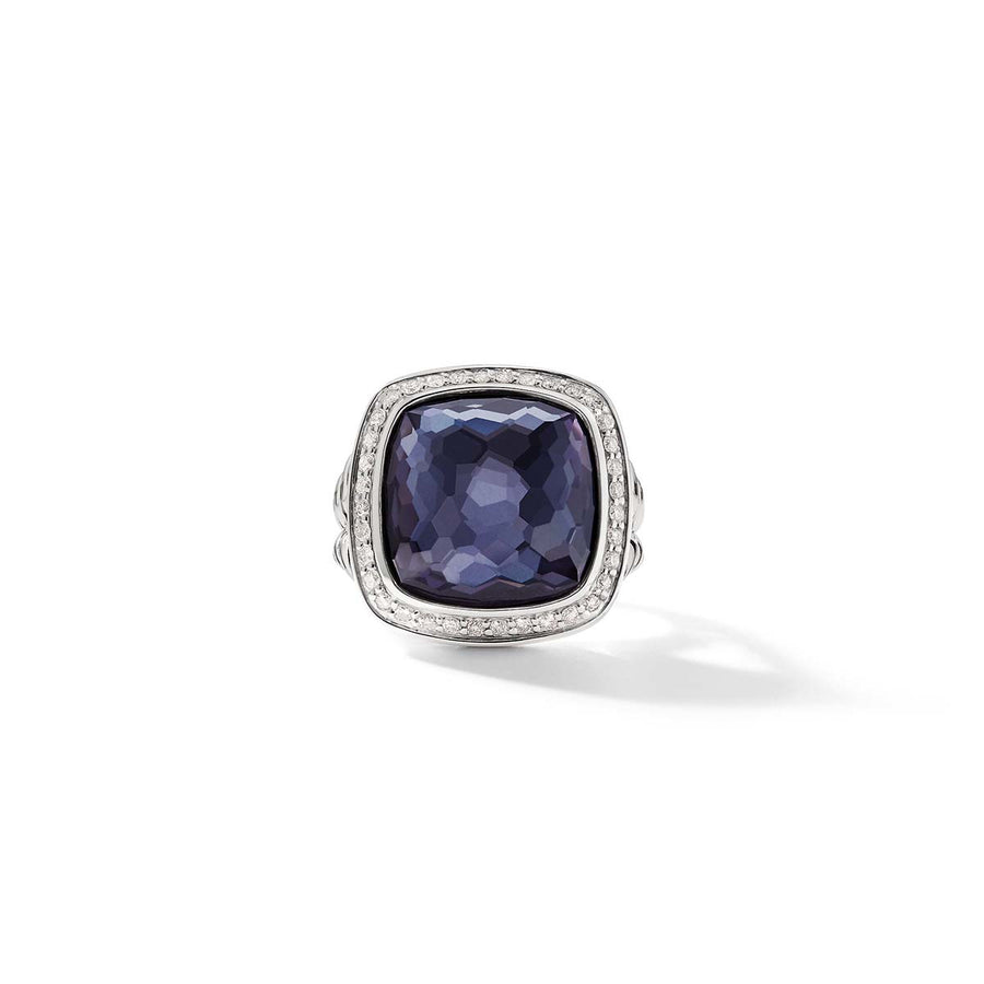 Albion Ring in Sterling Silver with Lavender Amethyst and Pave Diamonds