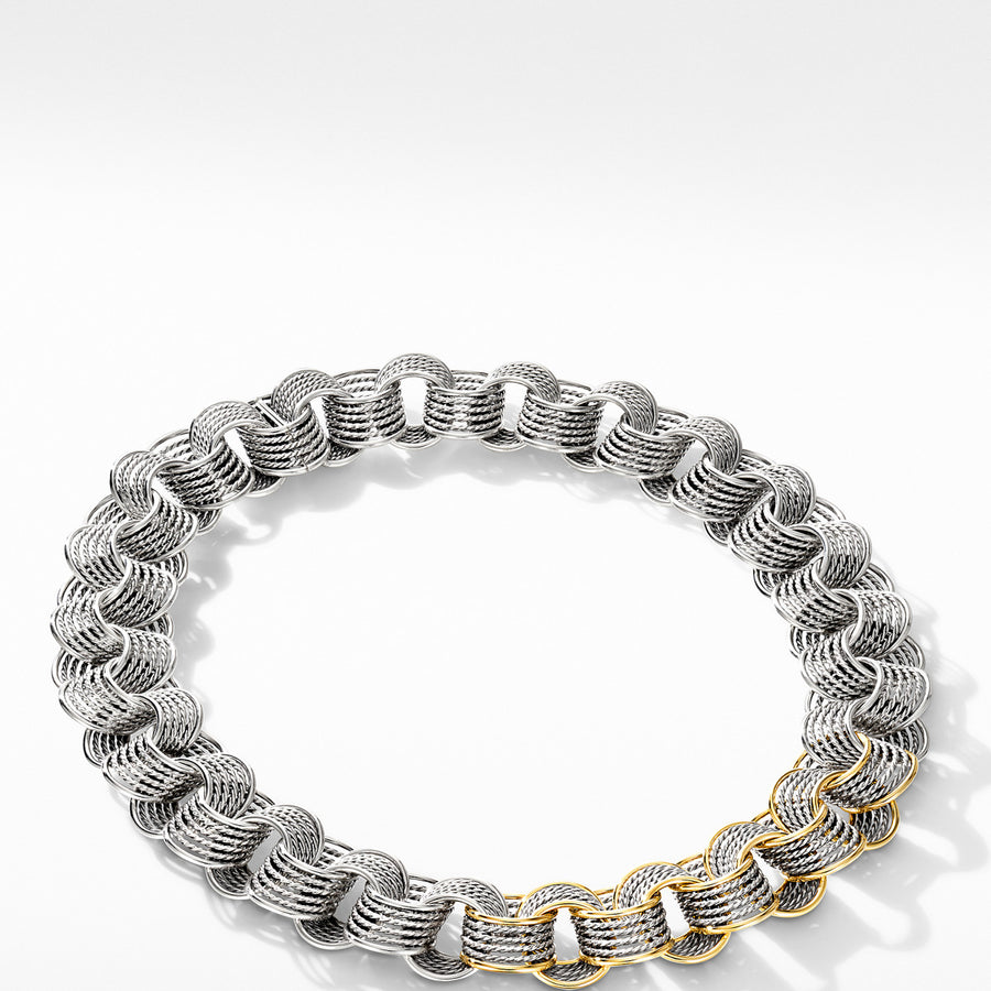 DY Origami Medium Linked Necklace with 18K Yellow Gold