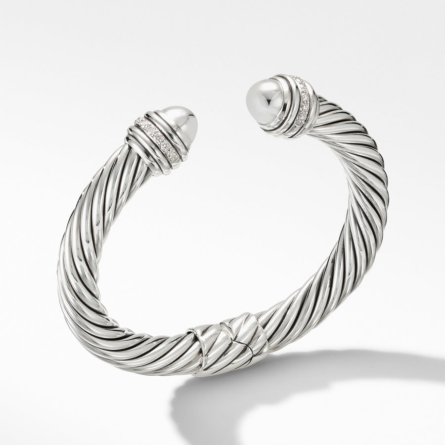 Cable Bracelet with Diamonds