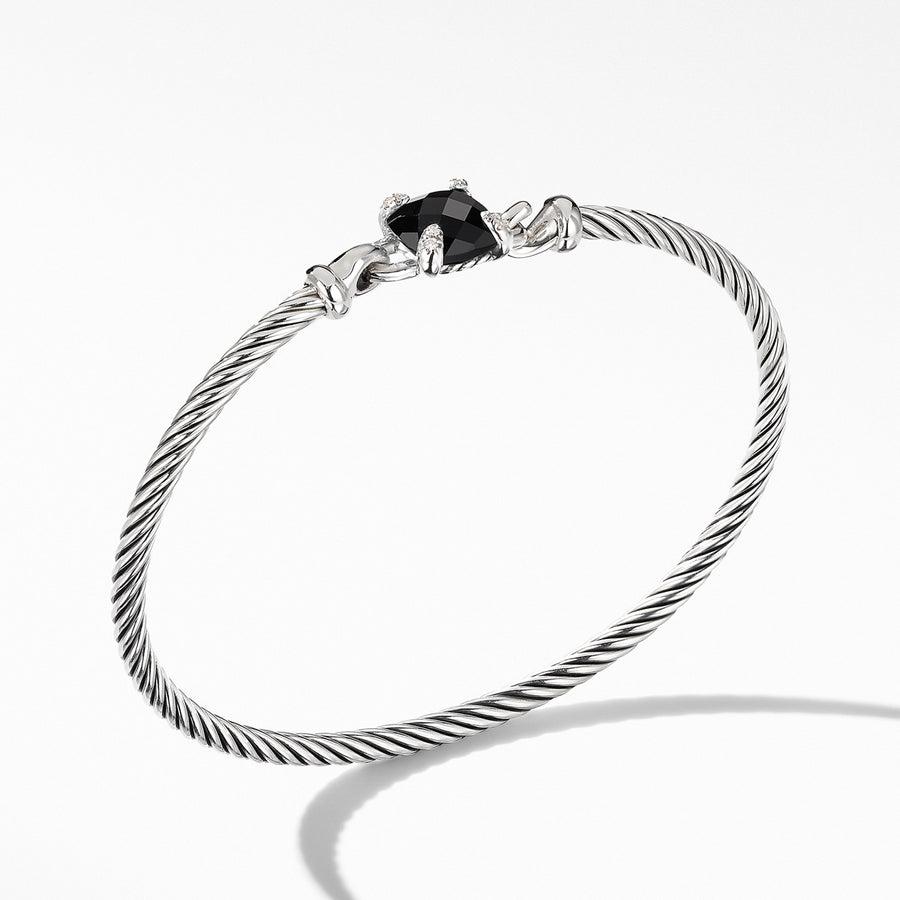 Chatelaine Bracelet with Black Onyx and Diamonds