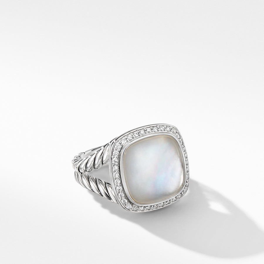 Albion Ring with Rock Crystal and Diamonds