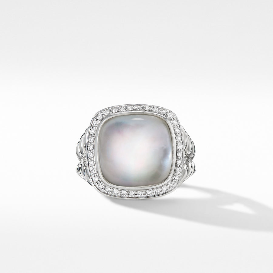 Albion Ring with Rock Crystal and Diamonds