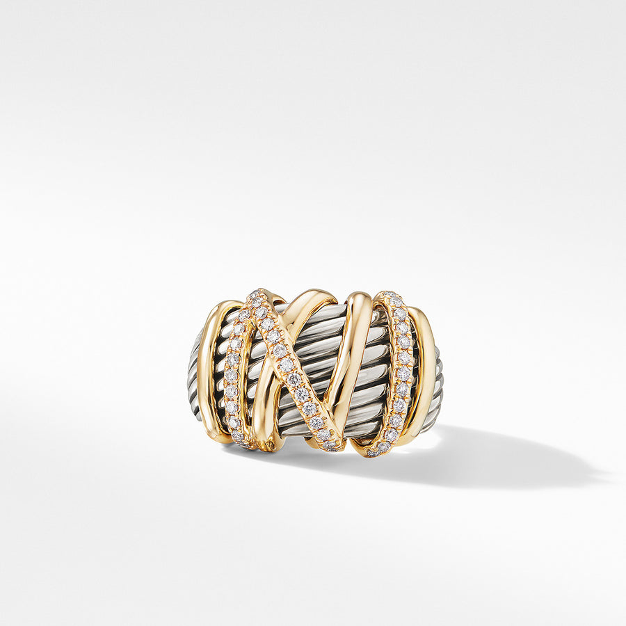 Helena Statement Ring with 18K Gold and Diamonds